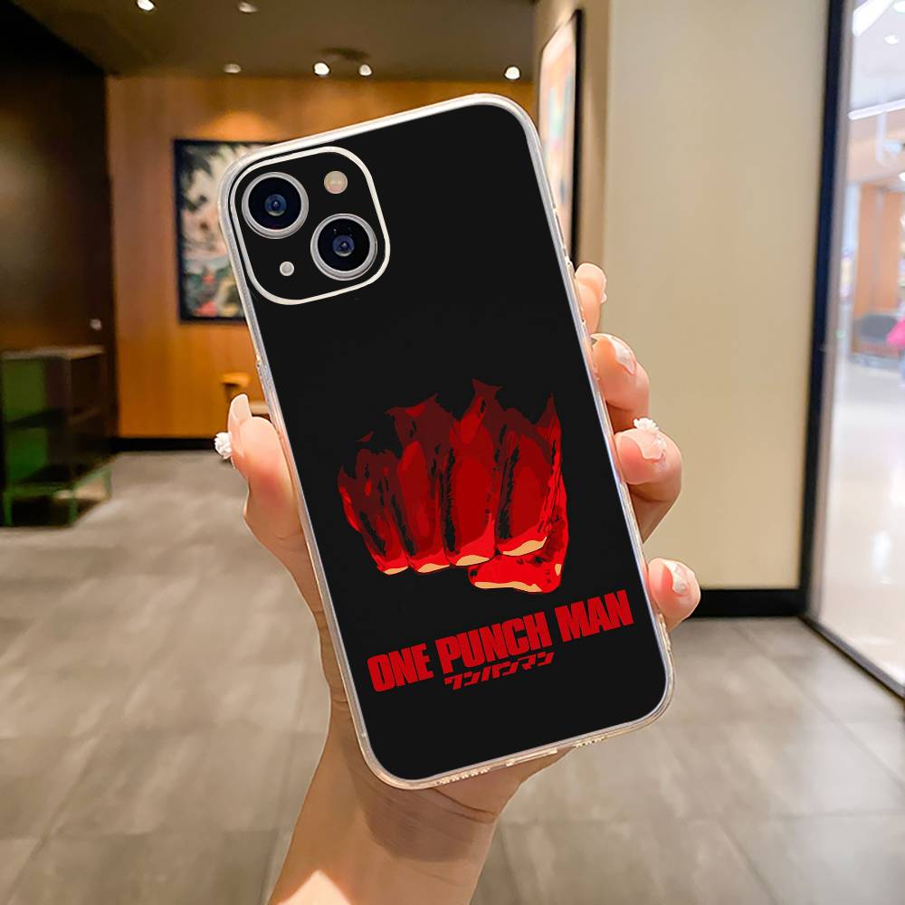 O-P-M-One-Punch -Man Phone Case For iPhone17,16,15,14,13,12,Pro Max,16/15/14 Plus XS Soft Silicone Transparent Cover
