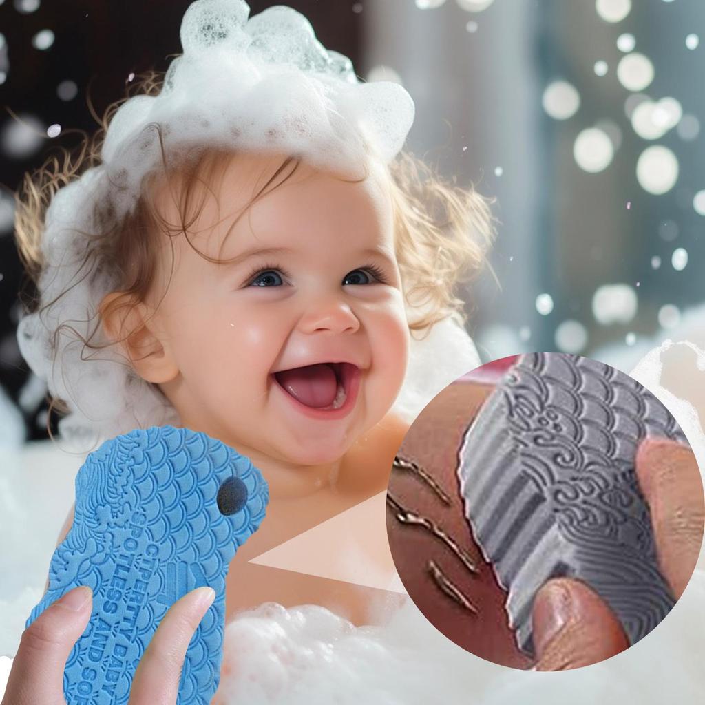 3D Magic Exfoliating Sponge Household Children Bath Sponge Body Peeling Dead Skin Exfoliating Massager Cleaning Bath Brush