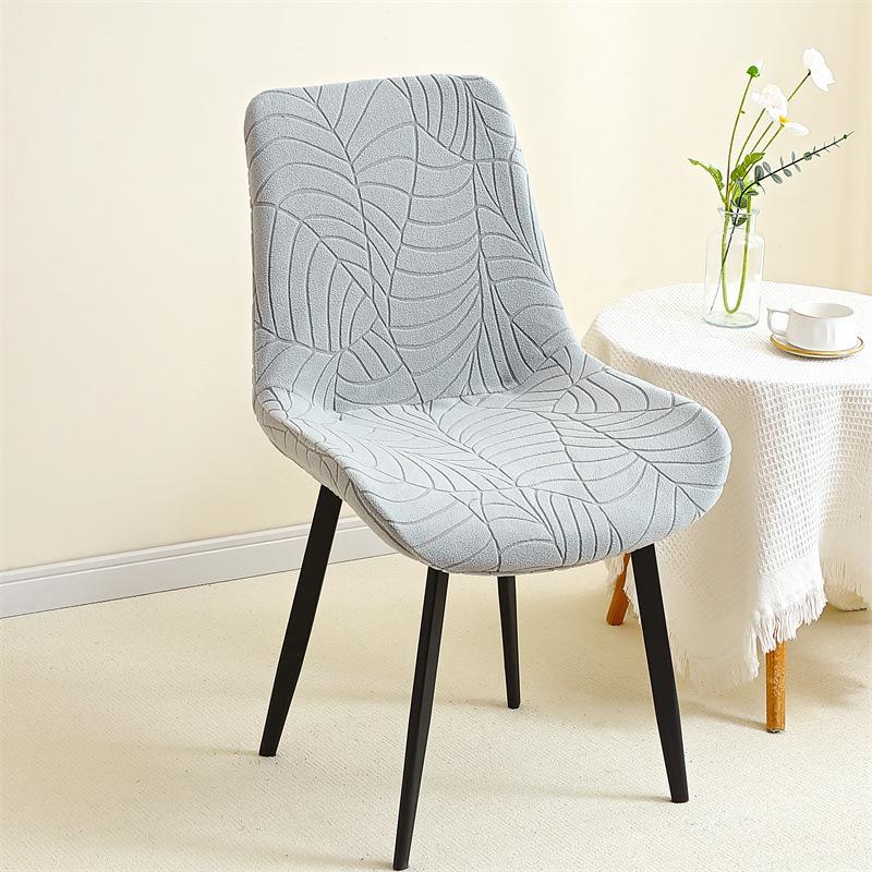 

Чехол на итальянский обеденный стул, бытовой, высококлассный, для гостиной, с чехлом на спинку, легкая роскошь, чехол на стул для обеденного стола, чехол на табурет для макияжа chair cover светло-серый