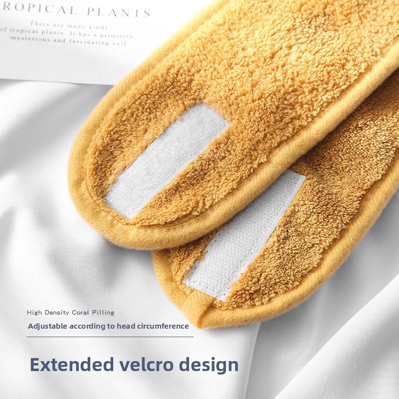 Face Washing Hair Band Beauty Salon Wide Edge Hair Scarf for Women Beauty Makeup Velcro Hair Band