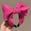 Haimeikang Bow Rose Pink Headbands Hair Hoop For Women Wide Hair Band Bezel For Girls Fashion Bezel Hair Accessories Headwear
