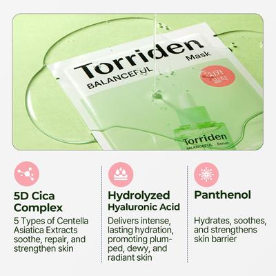 Balanceful Cica Mask Sheet 10 ks *VEGAN
