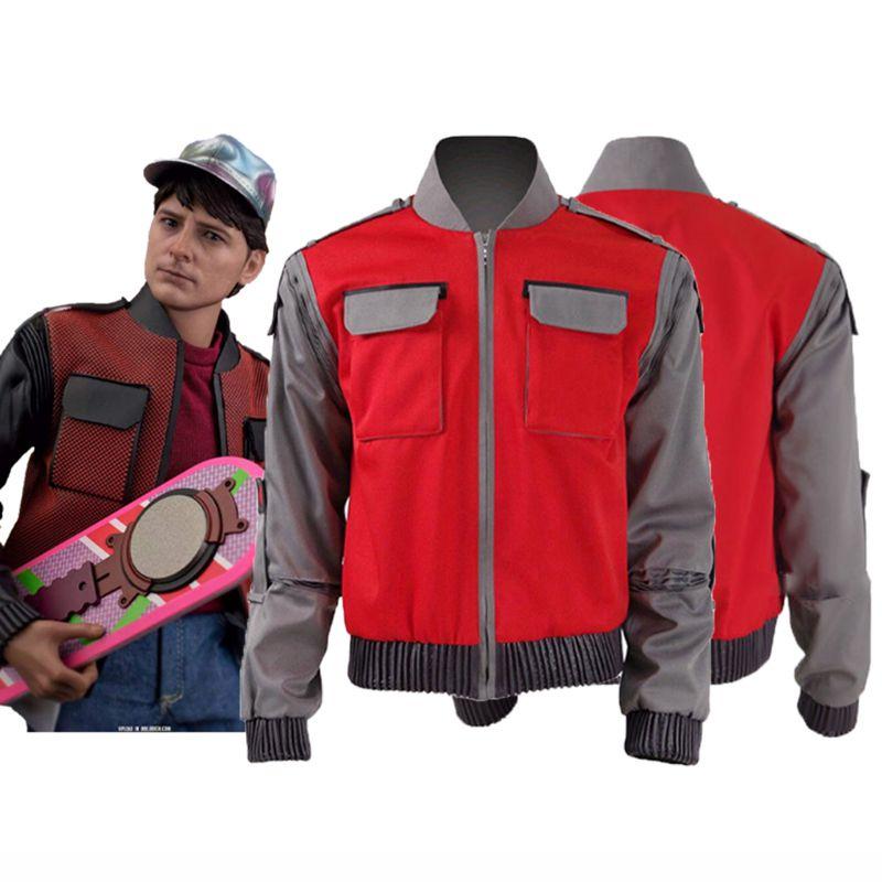 Chaqueta Mardi de Alta Calidad Regreso al Futuro Disfraz Cosplay para Adultos