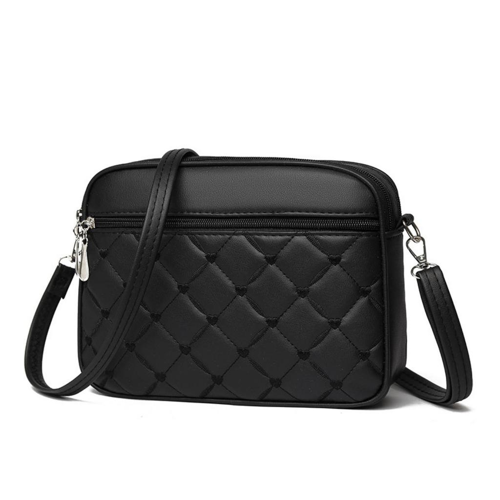 Bag Crossbody Bag Multilayer Ladies Embroidered Bag Diamond Patterned Bag Shoulder Bag Womens Bag