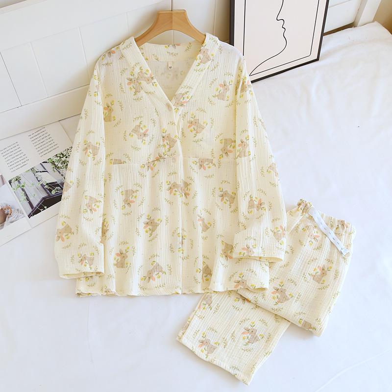 Set Pulover din Bumbac pentru Maternitate și Tampoane pentru Sân pentru Primăvară/Toamnă