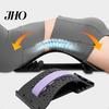 Adjustable Intensity Back Massager Lumbar Stretcher Stretcher, Lower Pain Relief with Magnetic Therapy Spine Decompression & Massage Points, Ergonomic