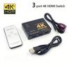 3 In 1 HDMI-compatible Switch 4K Switcher Out HD 1080P Video Cable Splitter 1x3 Hub Adapter Converter for PS4/3 TV Box HDTV PC