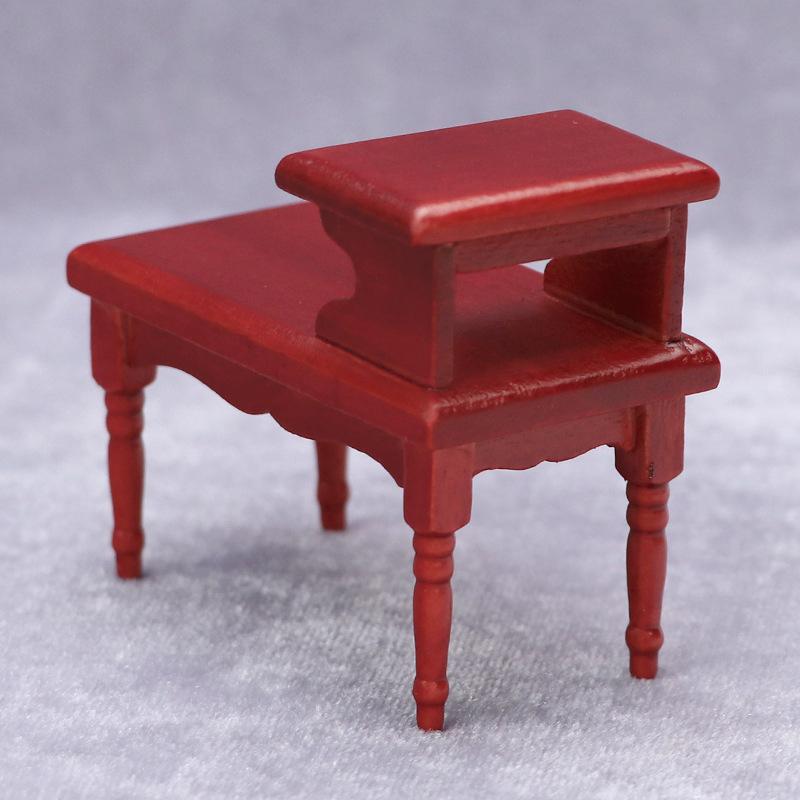 1:12 Dollhouse Miniature Double-Layer Coffee Table Side Table Living Room Furniture Home Model Decor Toy Doll House Accessories
