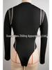 Spring 2026 Sexy Mesh Long Sleeve Bodysuit for Women