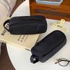 Desktop Storage Korean Stationery Bag Black Solid Color Pencil Pouch  Student