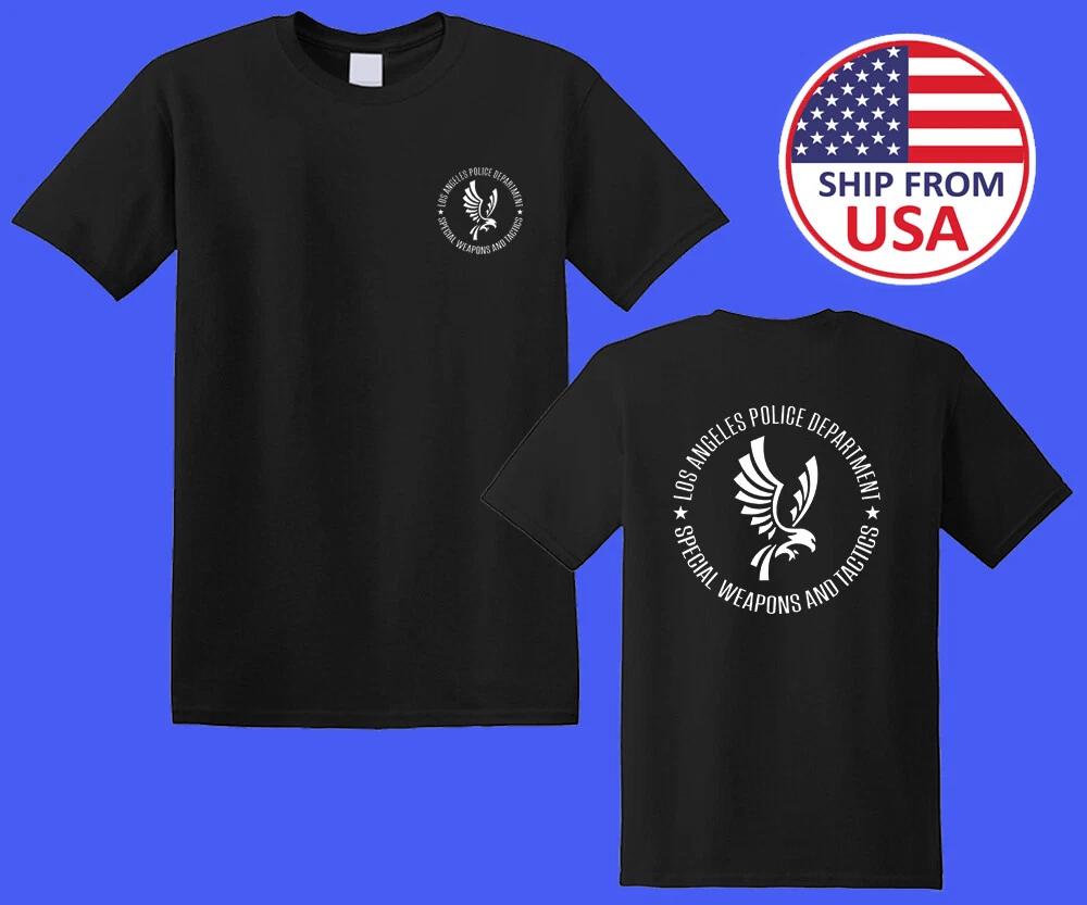 

Полицейский департамент LAPD SWAT Мужской Черный Размер S-5XL S