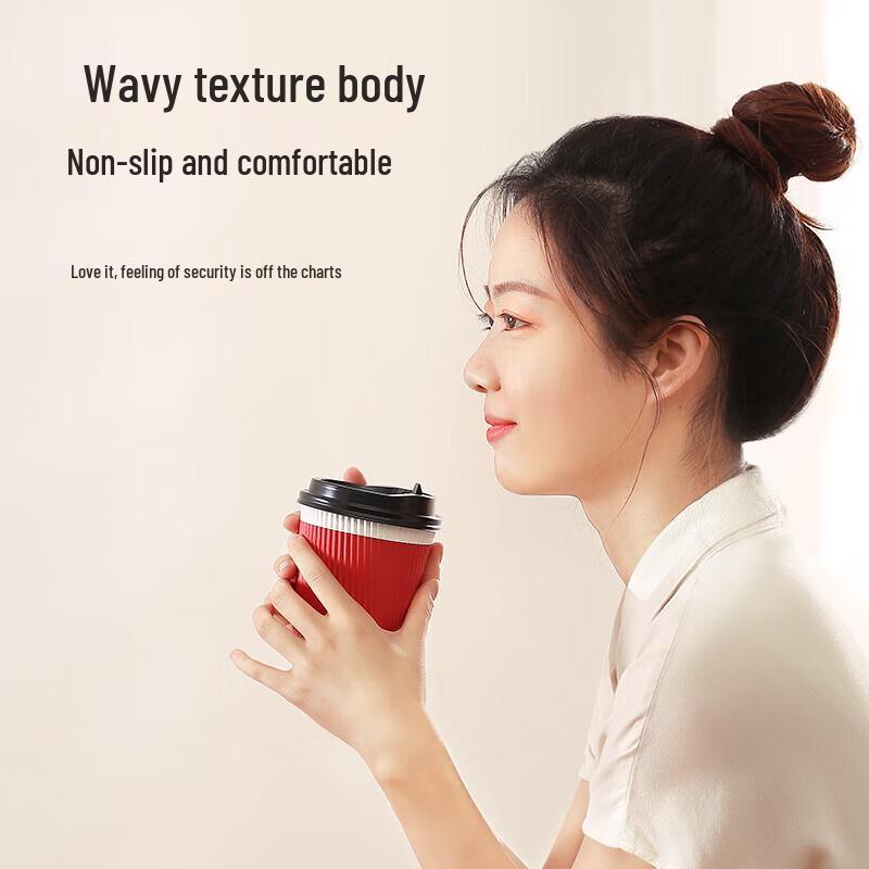 MARYYA 395ml Disposable Paper Coffee Cup Set