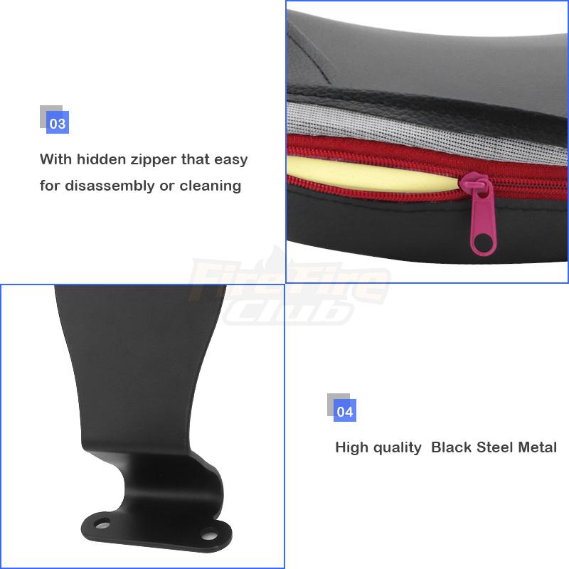 Motorcycle Synthetic Leather Pad Front New Plug In Driver Backrest Pad Sissy Bar For Honda VTX 1800 VTX1800 Accessories