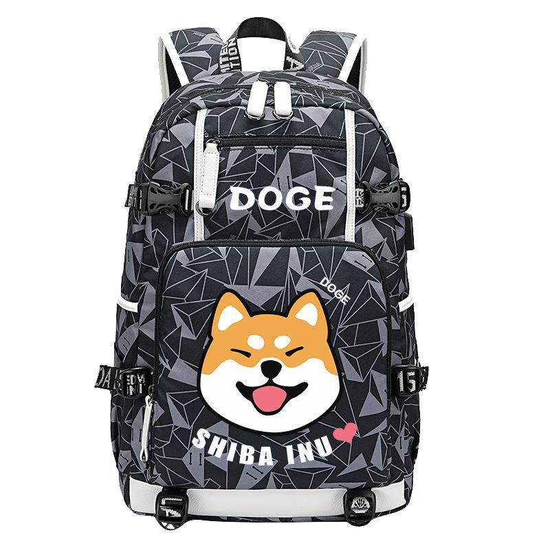 Shiba Inu Cute School Bag Male Elementary School Senior Campus Junior High School Backpack