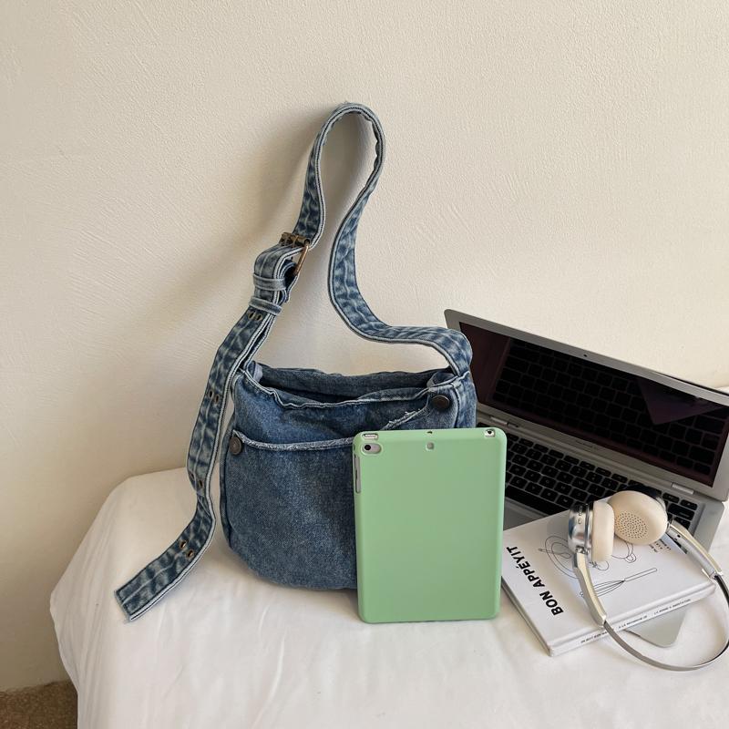 Denim Bag Women's Crossbody Bag Commuter Large Capacity Shoulder Bag