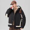 New Winter Down Jacket White Duck Down Men's and Women's Hooded Versatile Fashion Men's Casual Loose Jacket