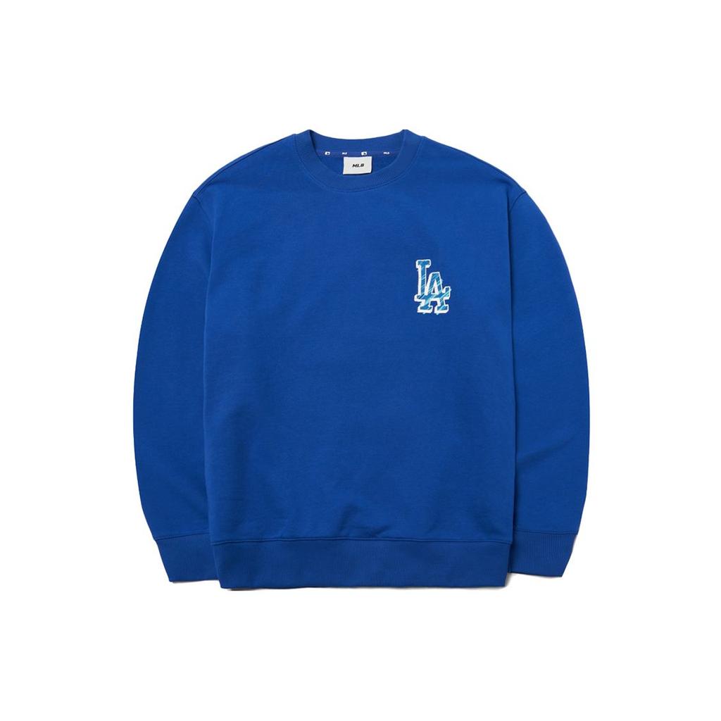 MLB Basic Logo Los Angeles Dodgers Back Large Logo Long Sleeve Hoodie Unisex Hoodie Blue 3AMTB0121-07BLD