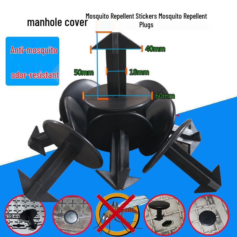 Odor & Insect-Proof Manhole Rubber Plug – Mosquito-Resistant Cover Seal