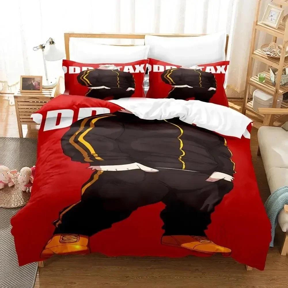 

3D Print Odd Taxi Bedding Set Duvet Cover Bed Set Quilt Cover Pillowcase Comforter king Queen Size Boys Adult Bedding Set 70x133cm 2pcs