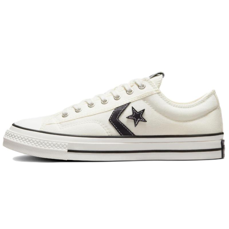 Converse Star Player 76 Star Arrow Low Top Canvas Shoes Unisex White & Black