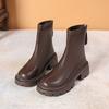 Small short boots boots women's autumn and winter new retro heightening thick sole fashion versatile thin Martin boots