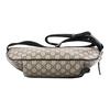 Gucci GG Supreme Adjustable Shoulder Strap Zipper Closure Canvas Canvas Bag Waist Bag Men's Light Brown