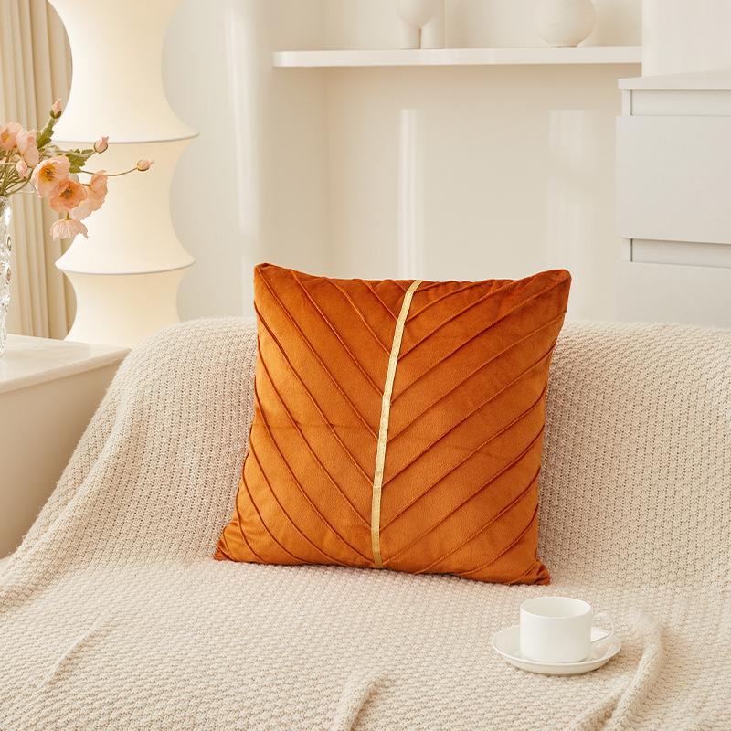 Elegant Sofa Pillowcase Party Atmosphere Pillow Cover Velvet Pillow Cover  for Room Sofa Decor Soft Solid Dyed for Bed