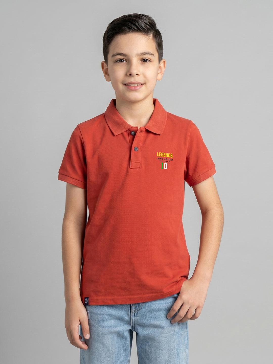 Monte Carlo Boy Regular Fit Rust Tshirt 4-5 Years ржавый