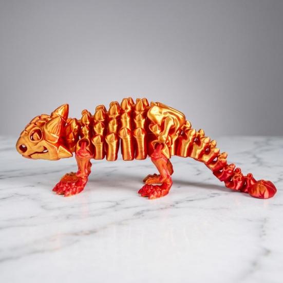 3D Printed Dinosaur Figurine Movable Joints Tyrannosaurus Mosasaur Stegosaurus Ankylosaur Pterosaur Velociraptor Model Stress Relief Dino Fidget Toy