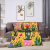 Colorful Floral and Animal  Plush Blanket Kids Adult  Flannel Throw Blanket Decor Soft Custom Quality Bedspread Birthday Gift