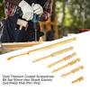 Alloy Steel Screwdriver Bit Set for Electric Drills, 25-150mm Length, PH00 PH2 Sizes, Gold Finish