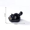 5Pcs Black Cat Ornament Mini Figurines Miniature Resin Cute Kitten Micro Landscape Crafts Small Ornaments Desktop Decoration