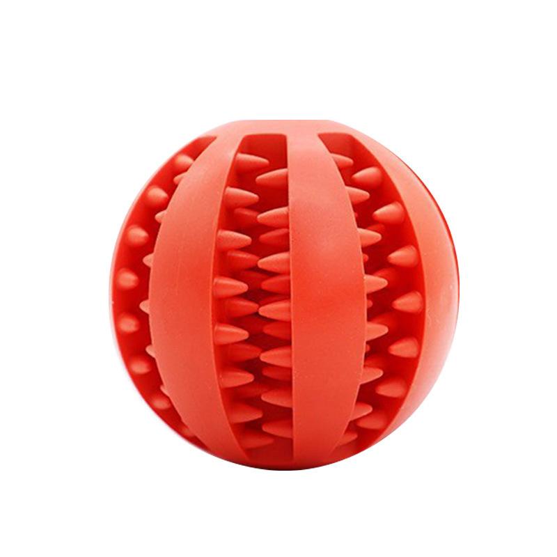 Leksak för husdjur med matläckage, Boll, Valp av Golden Retriever, Tandvårdsartiklar, Lindra uttråkning, Gummi, Elastisk Boll, Leksaksboll