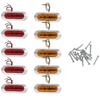 10x LED Side Marker Lights Indicator Clearance Lamp for Trailer Truck RV Bus 12V