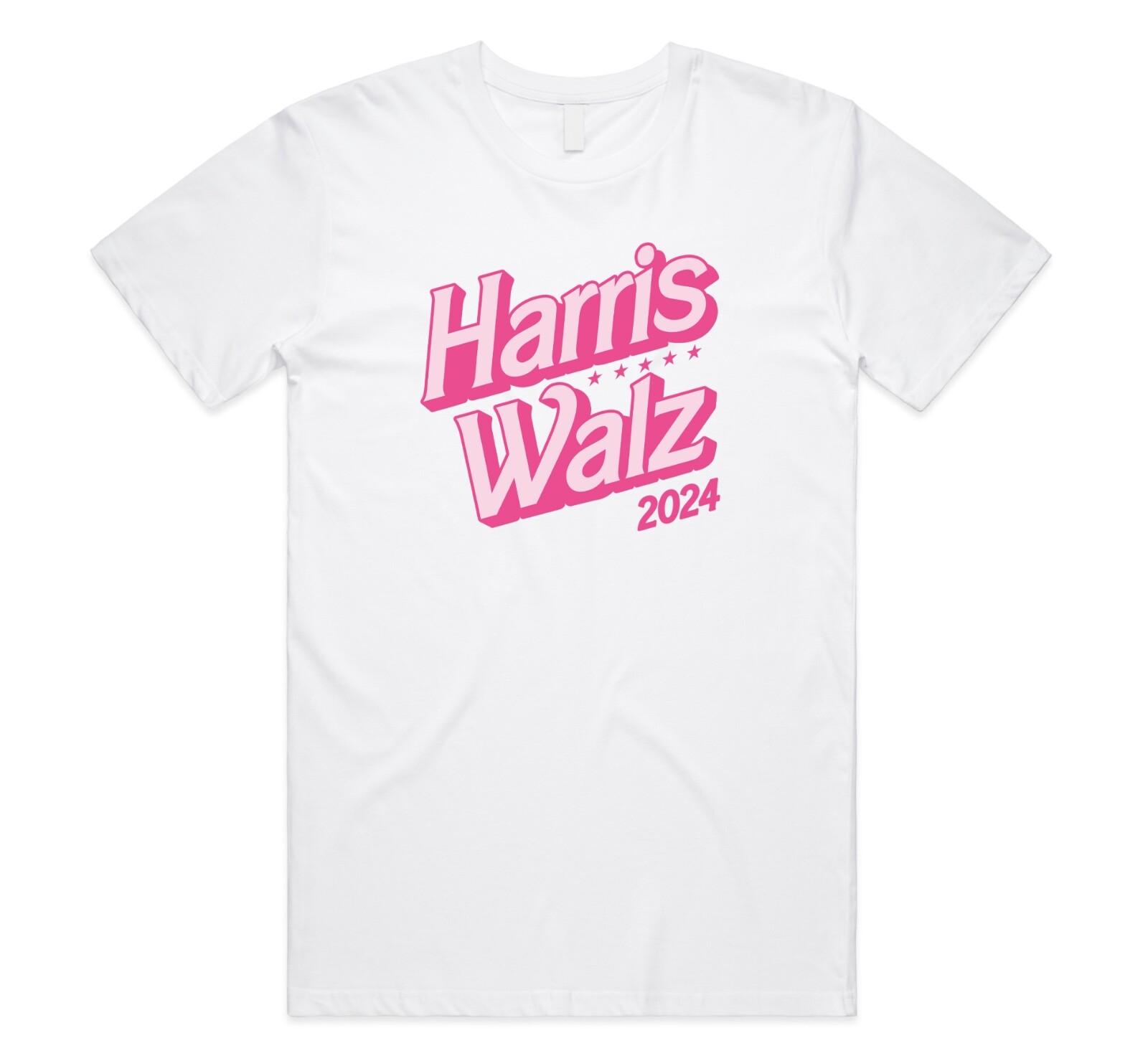 Harris Walz Pink T-shirt Top Election Campaign 2026 Merch Gift American Kamala S