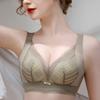 Lightweight Breathable Seamless Lace Bra That Makes Large Breasts Appear Smaller Without Underwire and With Side Boob Support