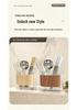 Bamboo Wood Grain Chopstick Holder with Draining Rack