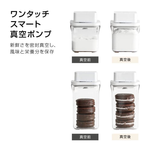 VAKUEN Premium Vacuum Sealer & Fully Automatic Food Sealer Starter Set, 5-Piece Set, Convenient Valve Closure, BPA-Free, 100% Leakproof, Keeps Food Fr