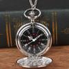 Engravable Large Silver Double-Sided Pocket Watch (Model 8814)
