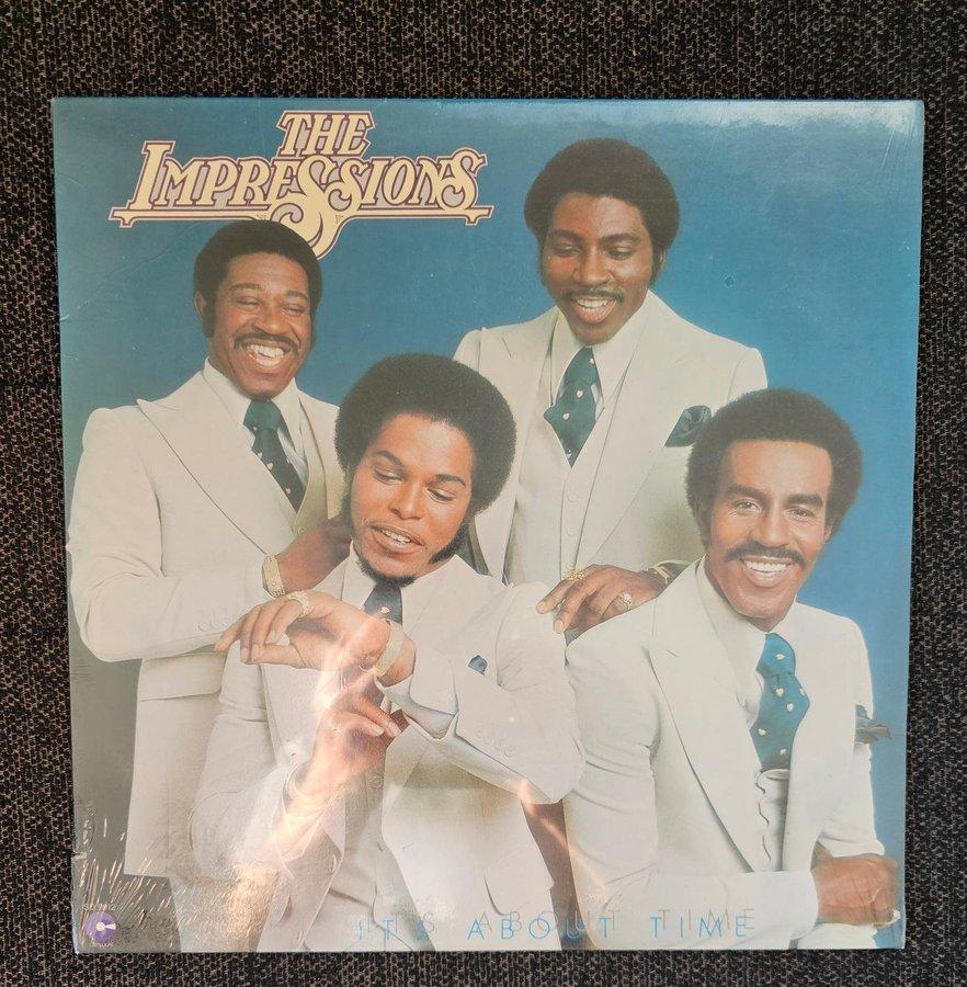 

LP Record IMPRESSIONS - It s About Time SD9912 COTILLION US Soul/Funk