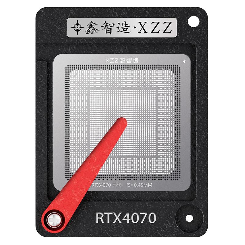 1Pcs XZZ solder ball/solder paste stencil for GTX1650 RX580 RTX4070 RTX3050 RX5700XT GTX1080TI SR2WB Direct heating BGA template