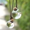 Car Perfume Bottle Perfume Pendant Household Storage Bottle Air Freshener With Flower For Essential Oils Auto Ornament