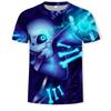 New Skull 3D Digital Printed Casual Men's Short Sleeved T-shirt