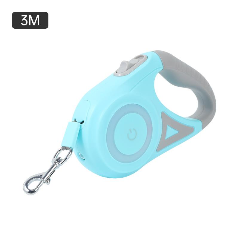 

Светодиодная светящаяся веревка, Автоматический телескопический поводок для собаки, Веревка для выгула собаки, которая не держится в руках, Товары для поводка для домашних животных 3M [With Light]