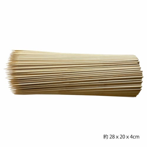 Yamashita Craft Bamboo Skewers, Round, 28cm, Pack of 500, 39752000