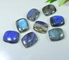 Rainbow Blue Labradorite Octagon Cabochon 17X22MM Loose Gemstone 08Pcs Lot LM-1169