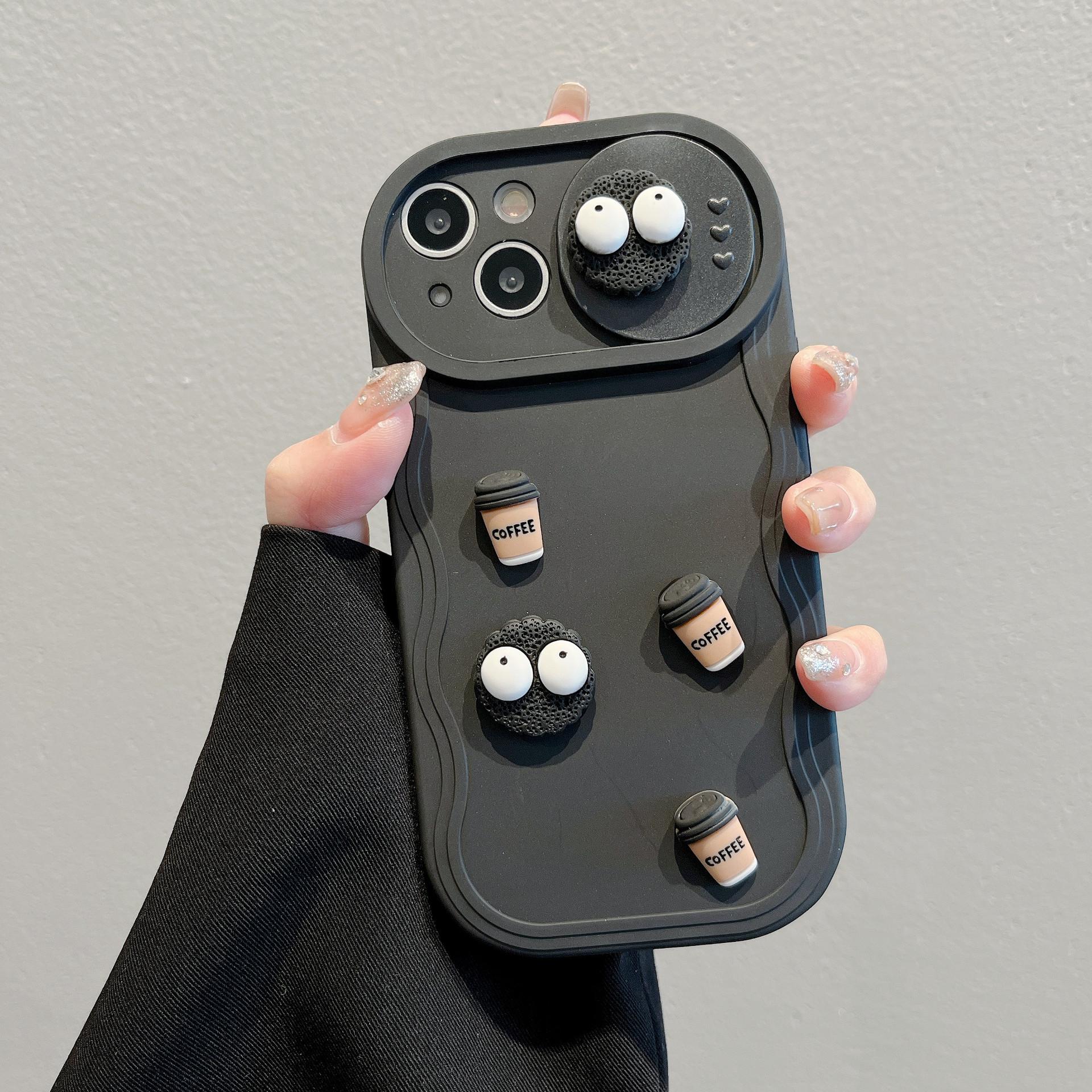 

Волнистое раздвижное окно Подходит для Apple 16PRO Кирпичный кофе Креативный чехол для мобильного телефона IPhone 11/12 Нишевый защитный чехол Apple 14PROMAX