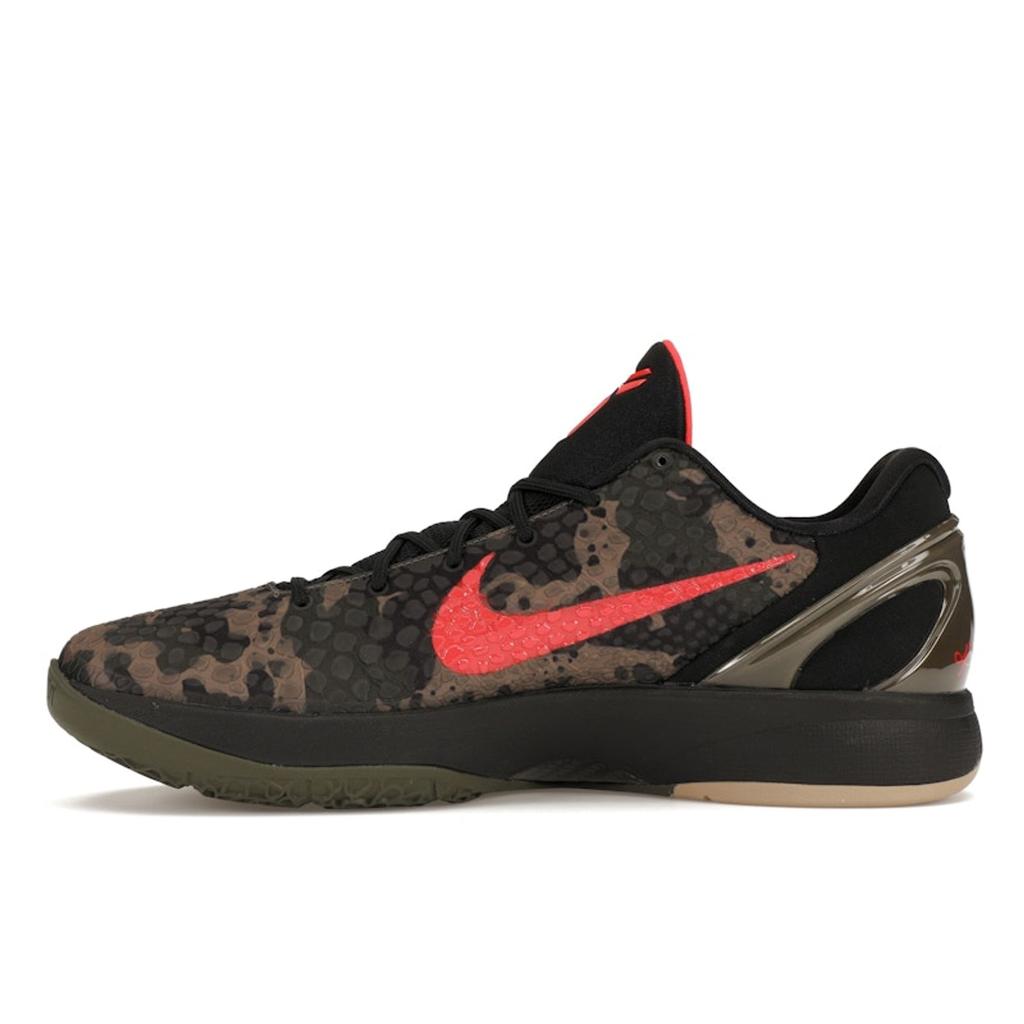 Nike Zoom Kobe 6 Protro Italian Camo 2024 Unisex Sneakers Green Black Crimson-Bog FQ3546-001