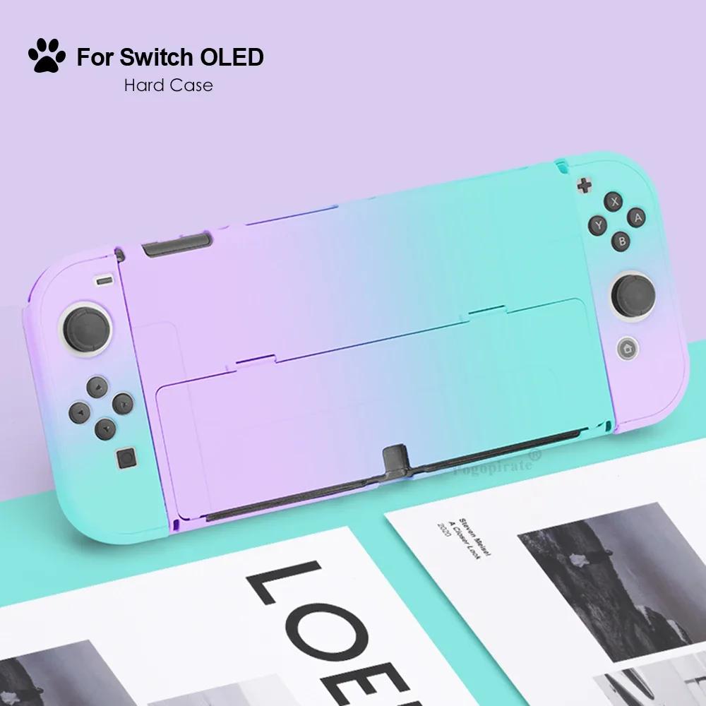 Verlauf Hartschale für Nintend Switch OLED PC Schutzhülle Konsole JoyCons Hülle Schutz für Switch OLED Konsole Dropshipp