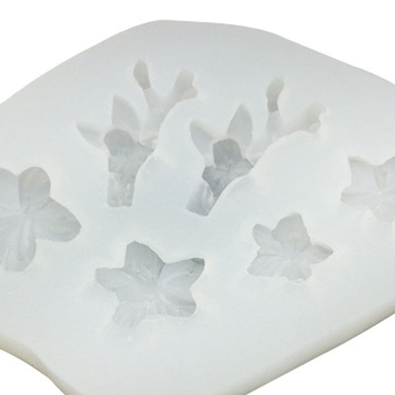 6 Cavities Flower Silicone Molds Heat Resistant Silicone Candle Mould for Resin Casting Making Candle Soap Chocolate